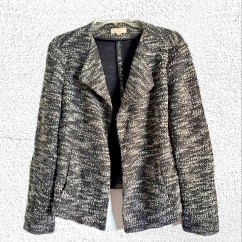 LOFT black and white open‎ blazer